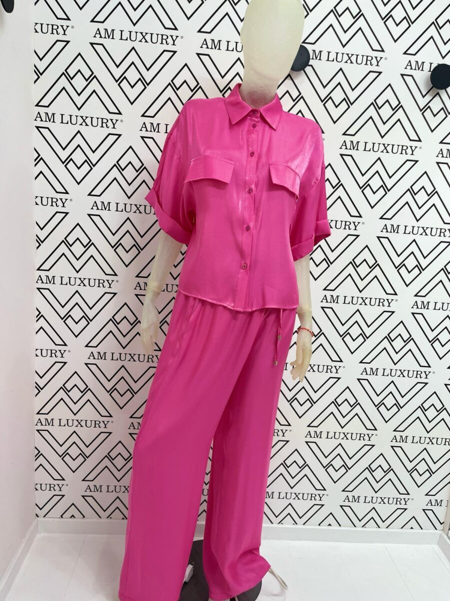 Coordinato in viscosa composto da camicia e pantalone