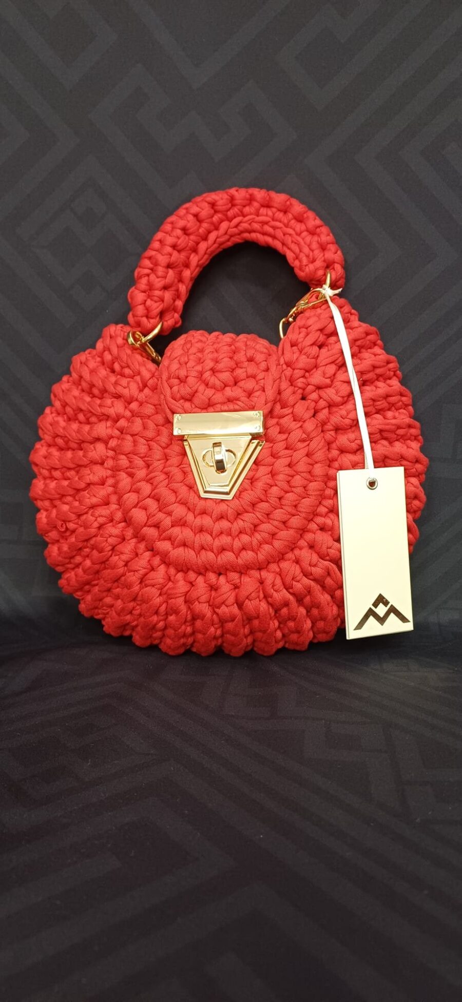 Borsa a mano con tracolla - fatta all'uncinetto. - immagine 2