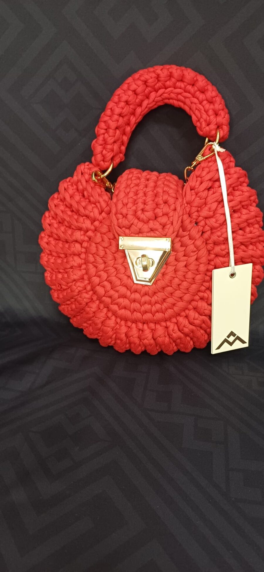 Borsa a mano con tracolla - fatta all'uncinetto. - immagine 3