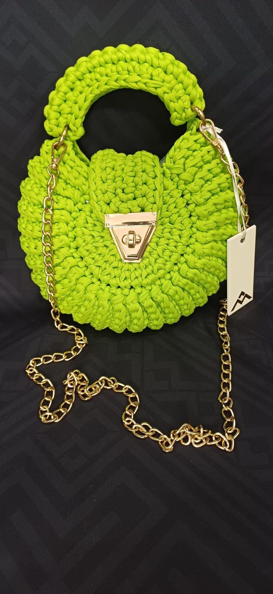 Borsa a mano con tracolla - fatta all'uncinetto. - immagine 2