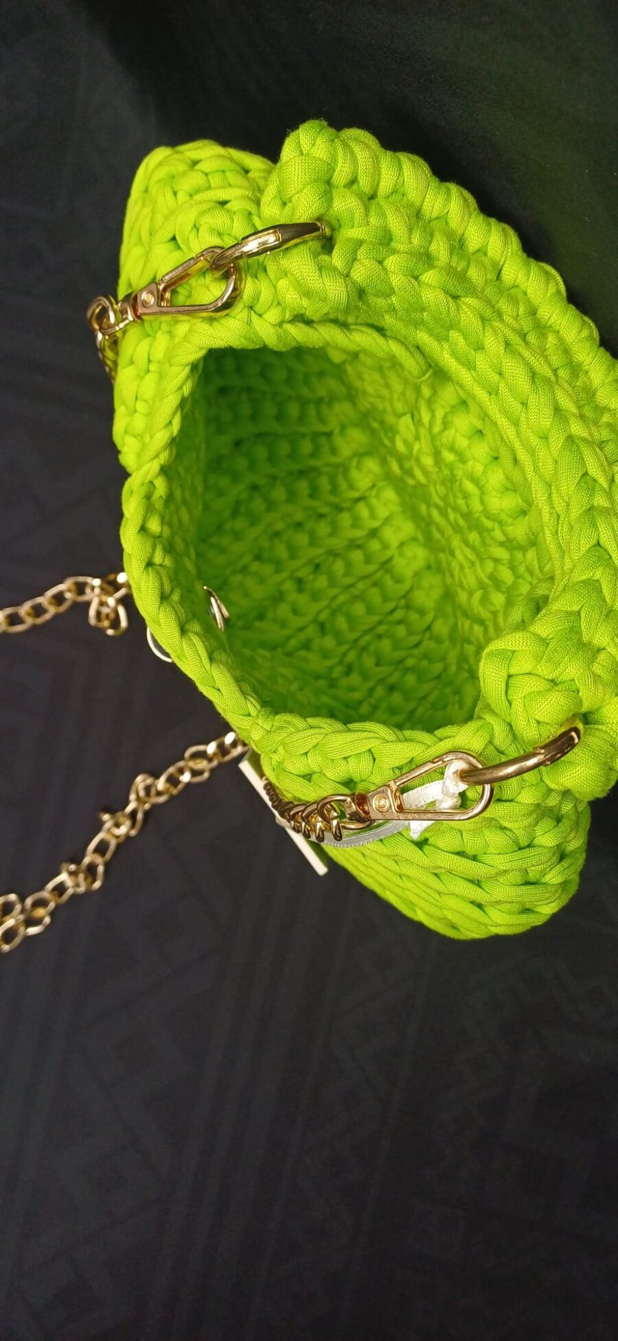 Borsa a mano con tracolla - fatta all'uncinetto. - immagine 3