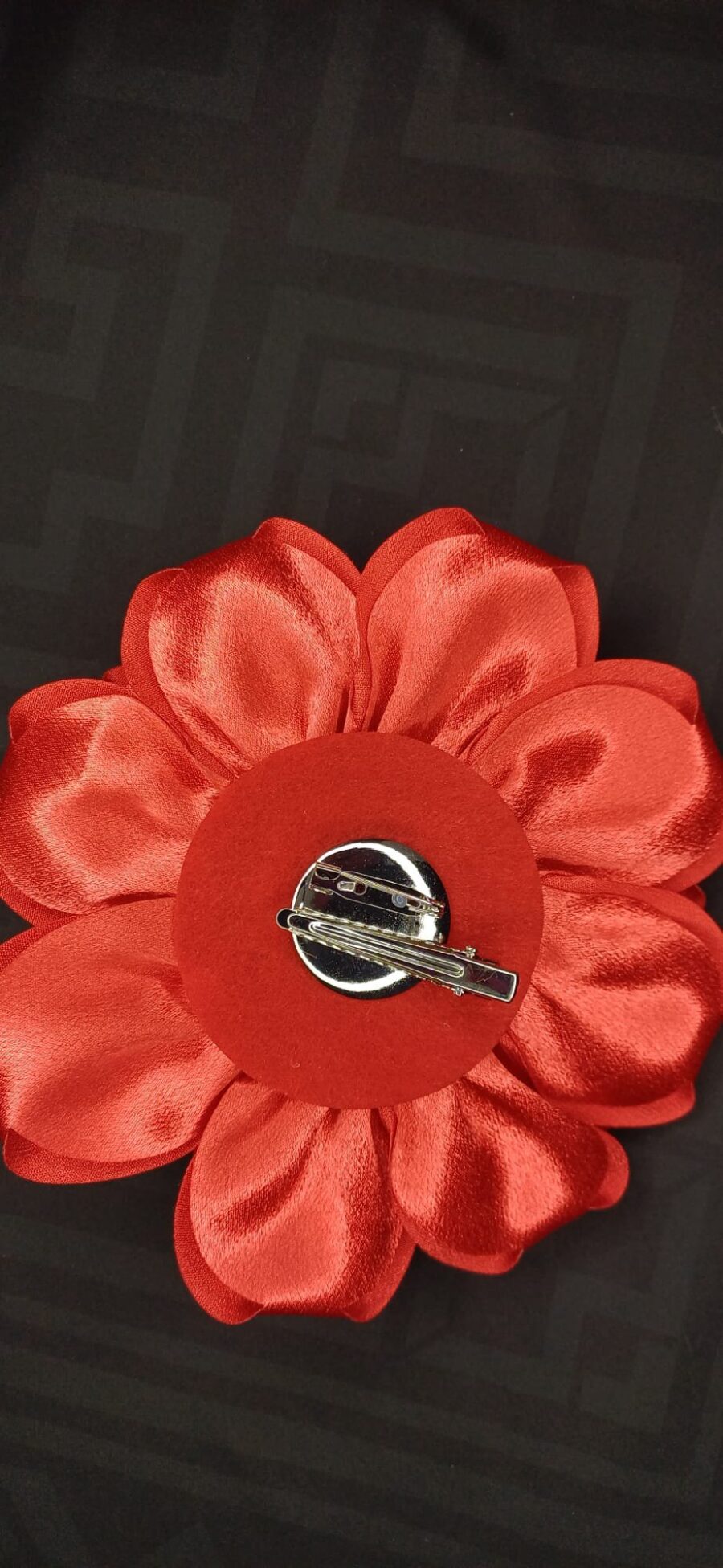Spilla a forma di fiore con molletta - dove sboccia il tuo stile. - immagine 3