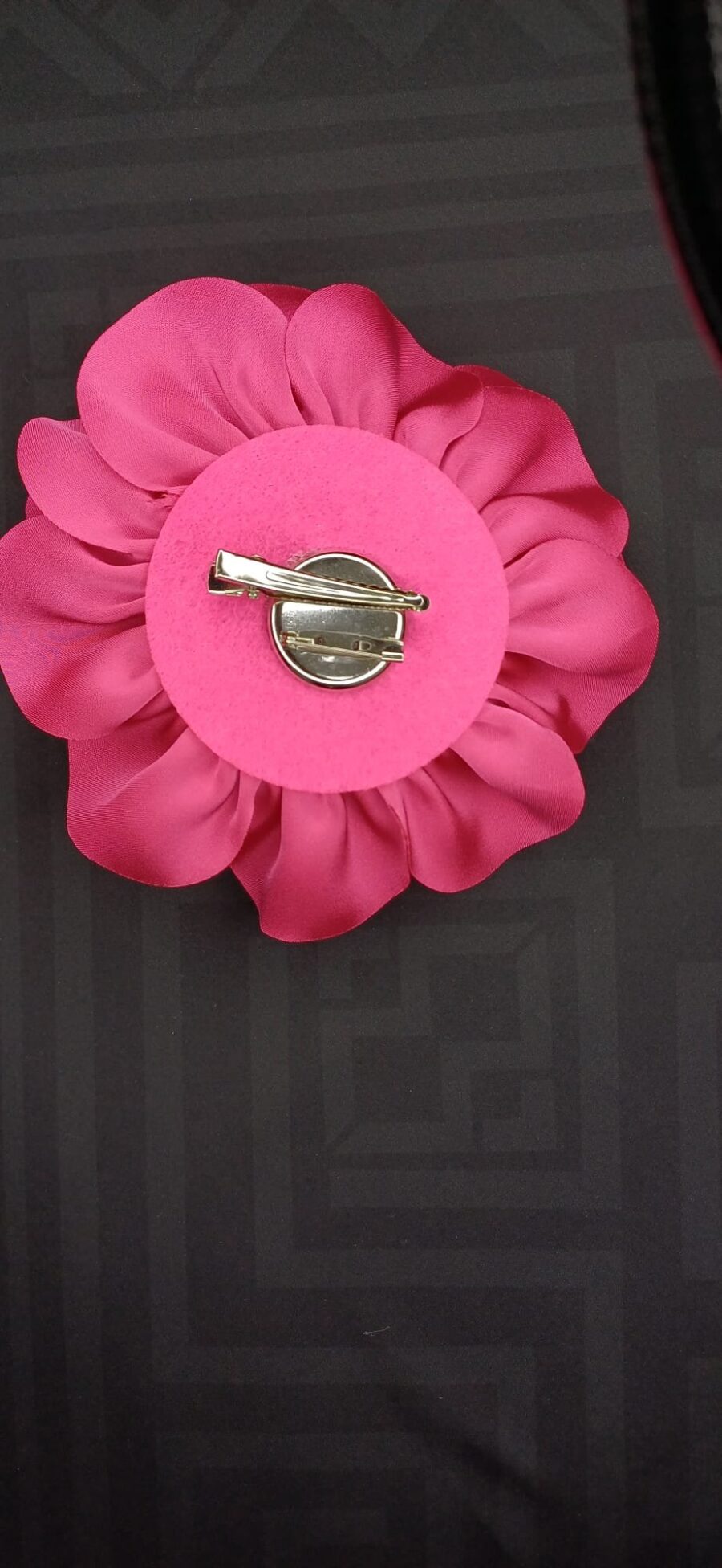Spilla a forma di fiore con molletta - dove sboccia il tuo stile. - immagine 3