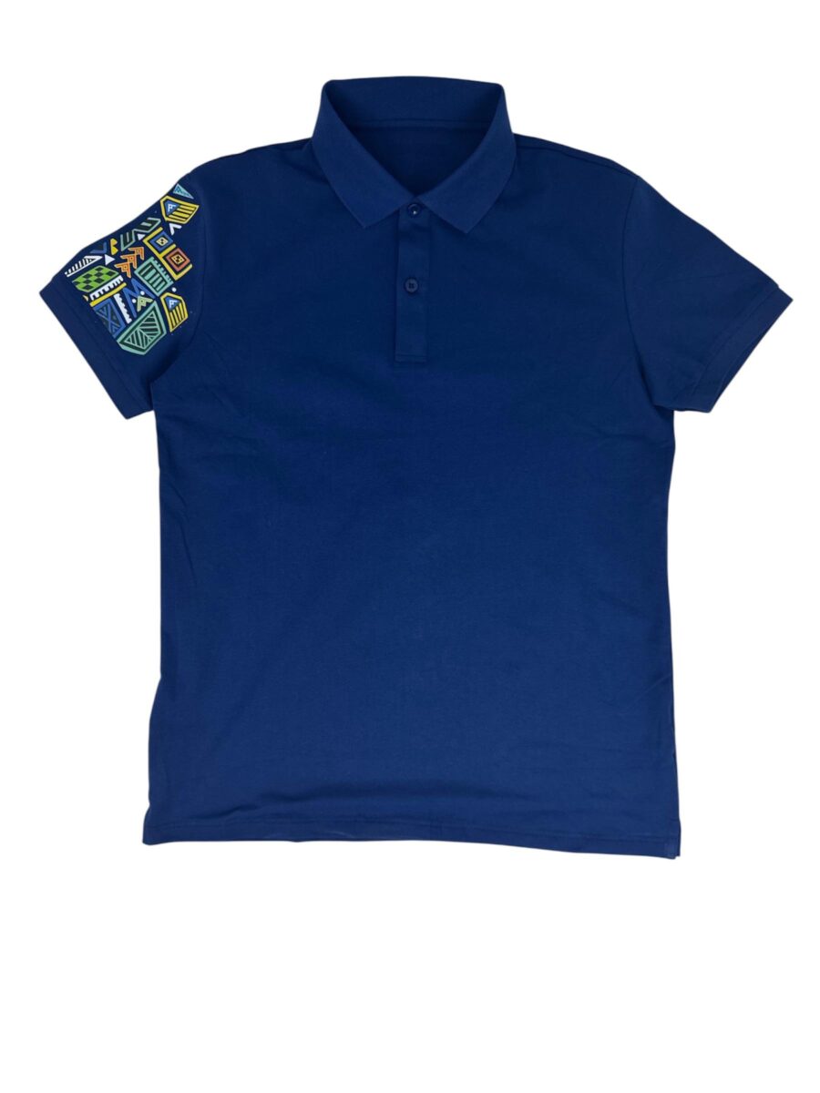 Polo mosaic blu - immagine 2