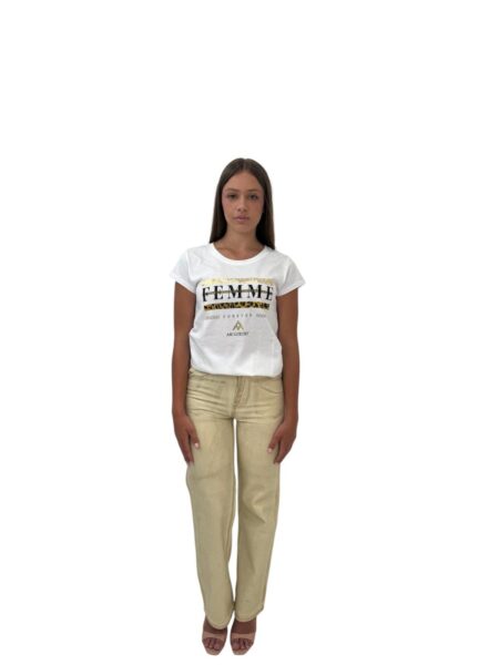 T-shirt bianca femme