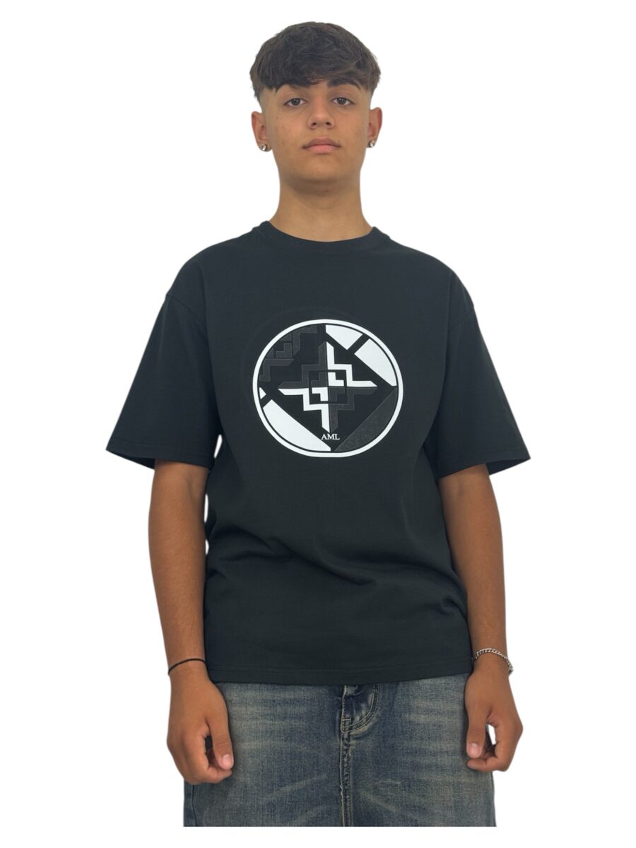T-shirt aml noir - immagine 3
