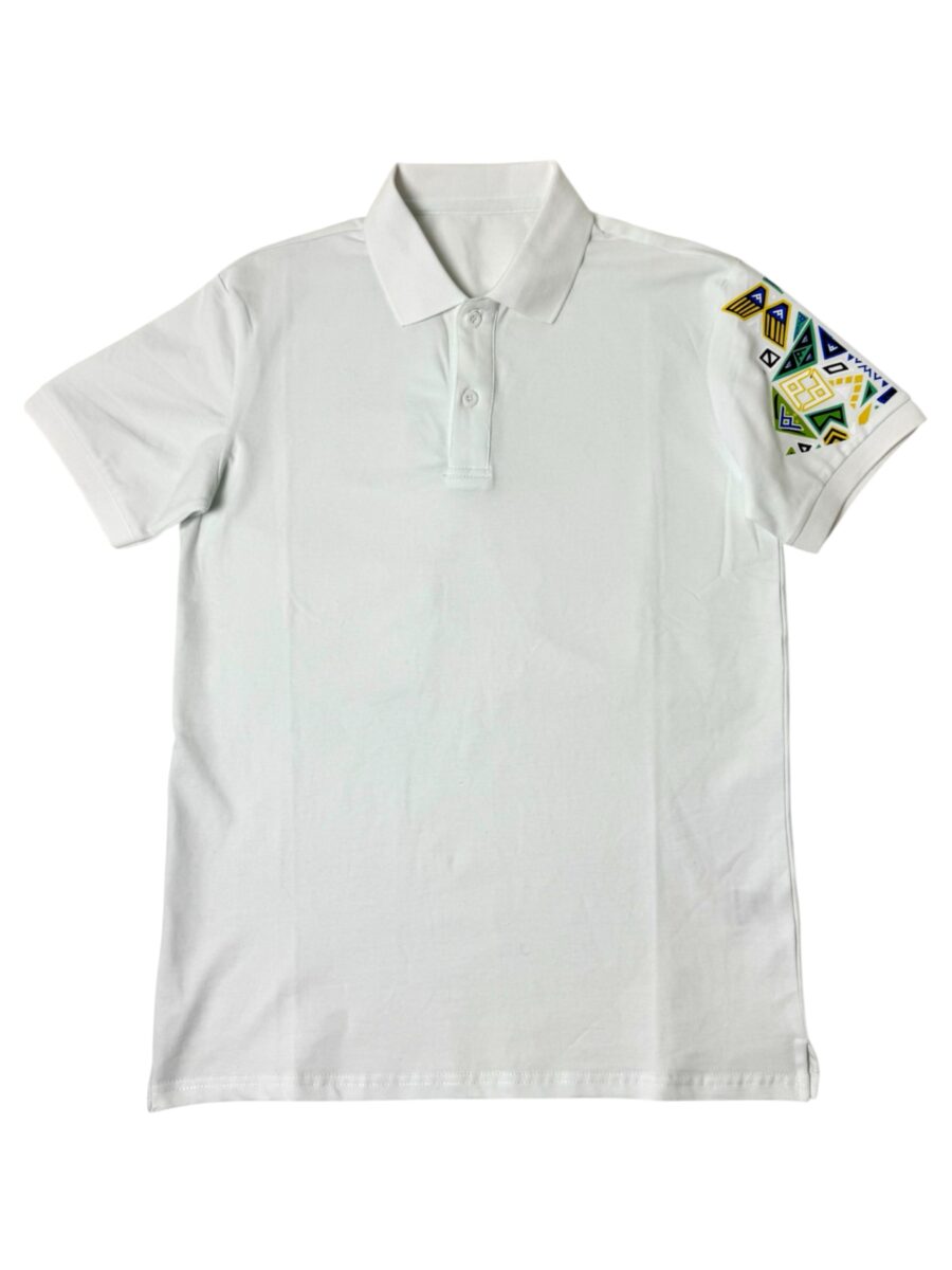 Polo mosaic bianco - immagine 2