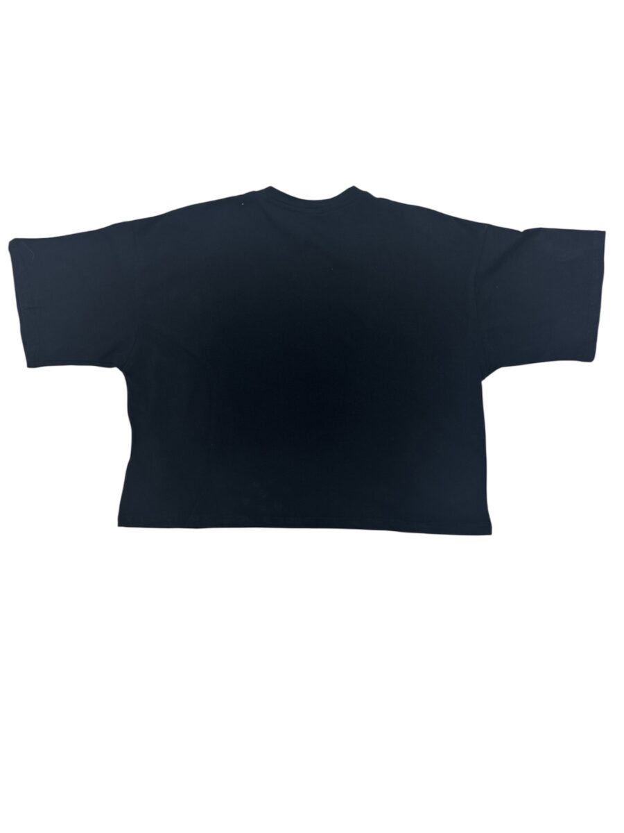 T-shirt nera effetto scotch. - immagine 2
